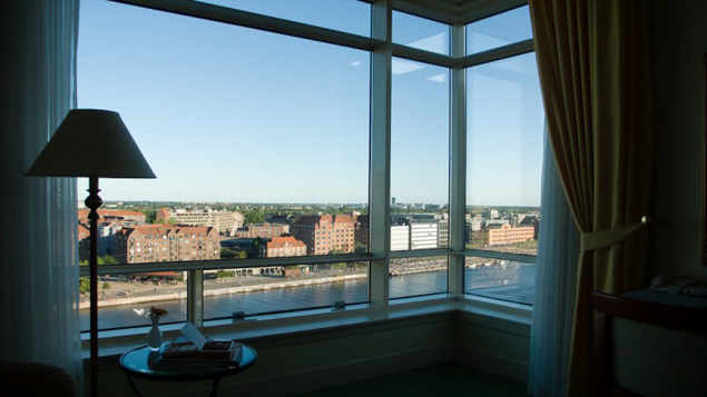 Room with big windows and perfect view