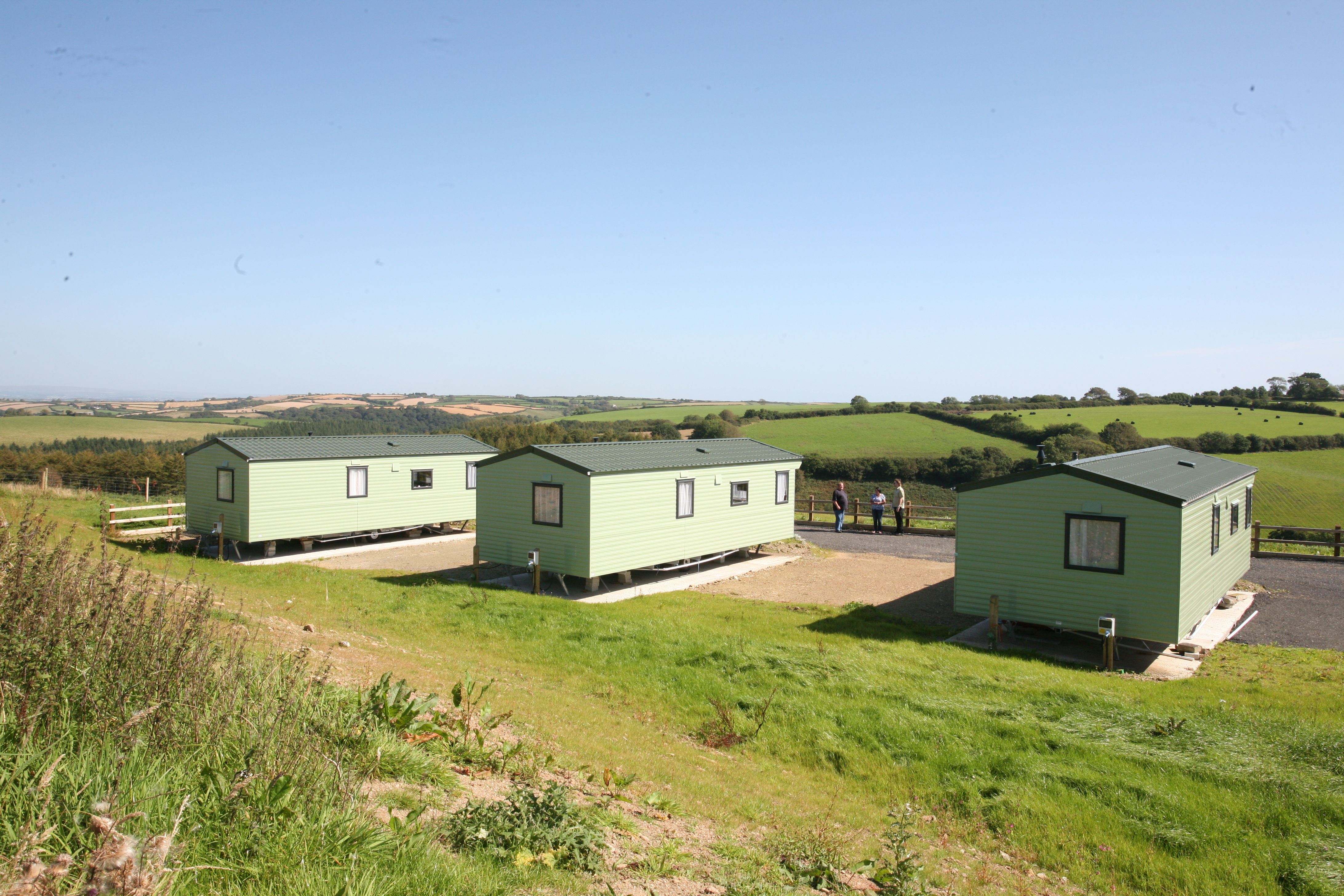 Polborder Farm is a small static caravan site near Looe in Cornwall, with just three static caravans that are rented out to holidaymakers
