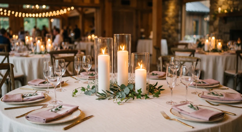 1. Classic Pillar Candle Trio