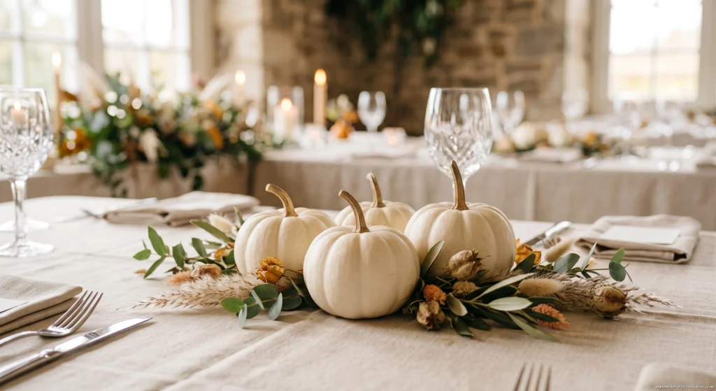 26. Mini White Pumpkins