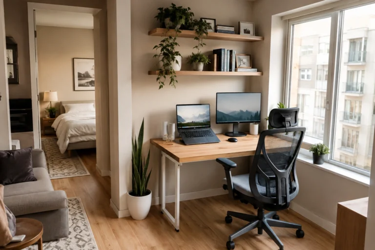 Functional Home Office In A Small Apartment