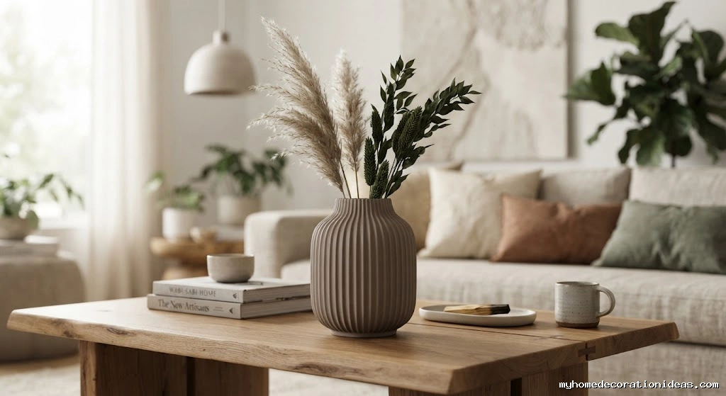 3. Upcycled Ribbed Glassware Fluted Vase