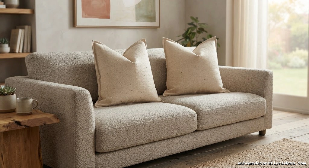 4. No Sew Linen Drop Cloth Cushion Covers