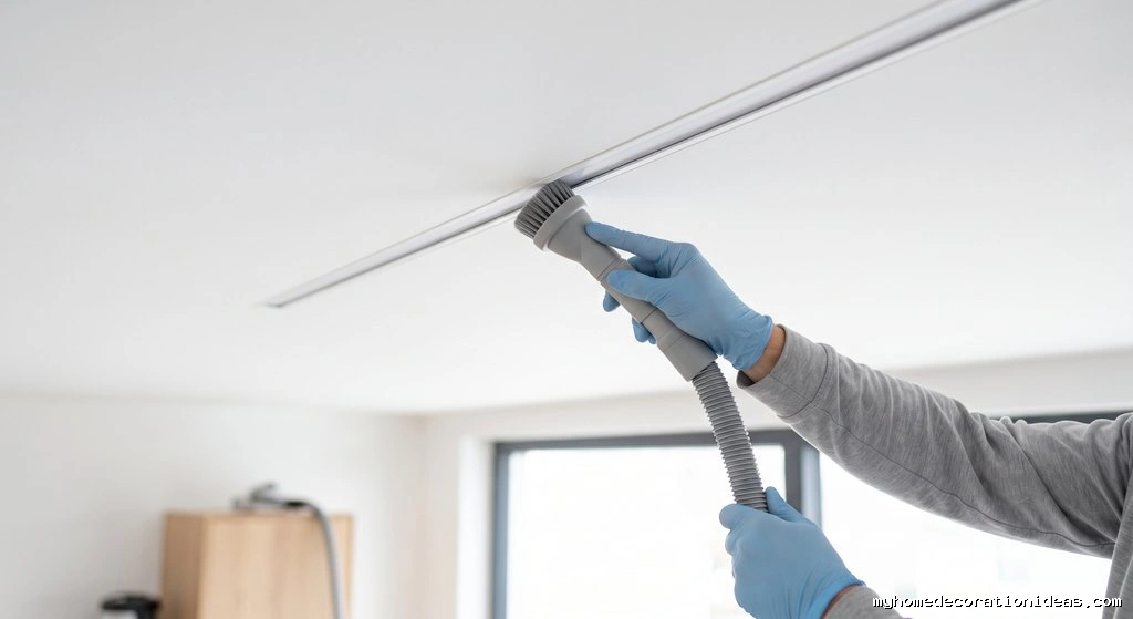 LED Pocket In Gypsum Ceiling With Vacuum Brush