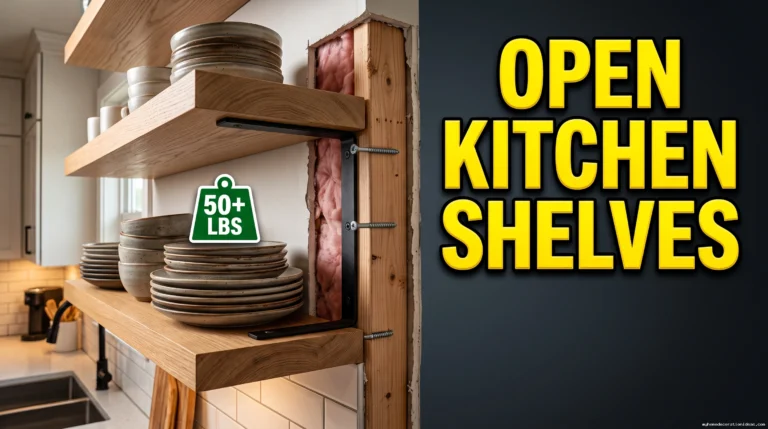 Open Kitchen Shelving Installation