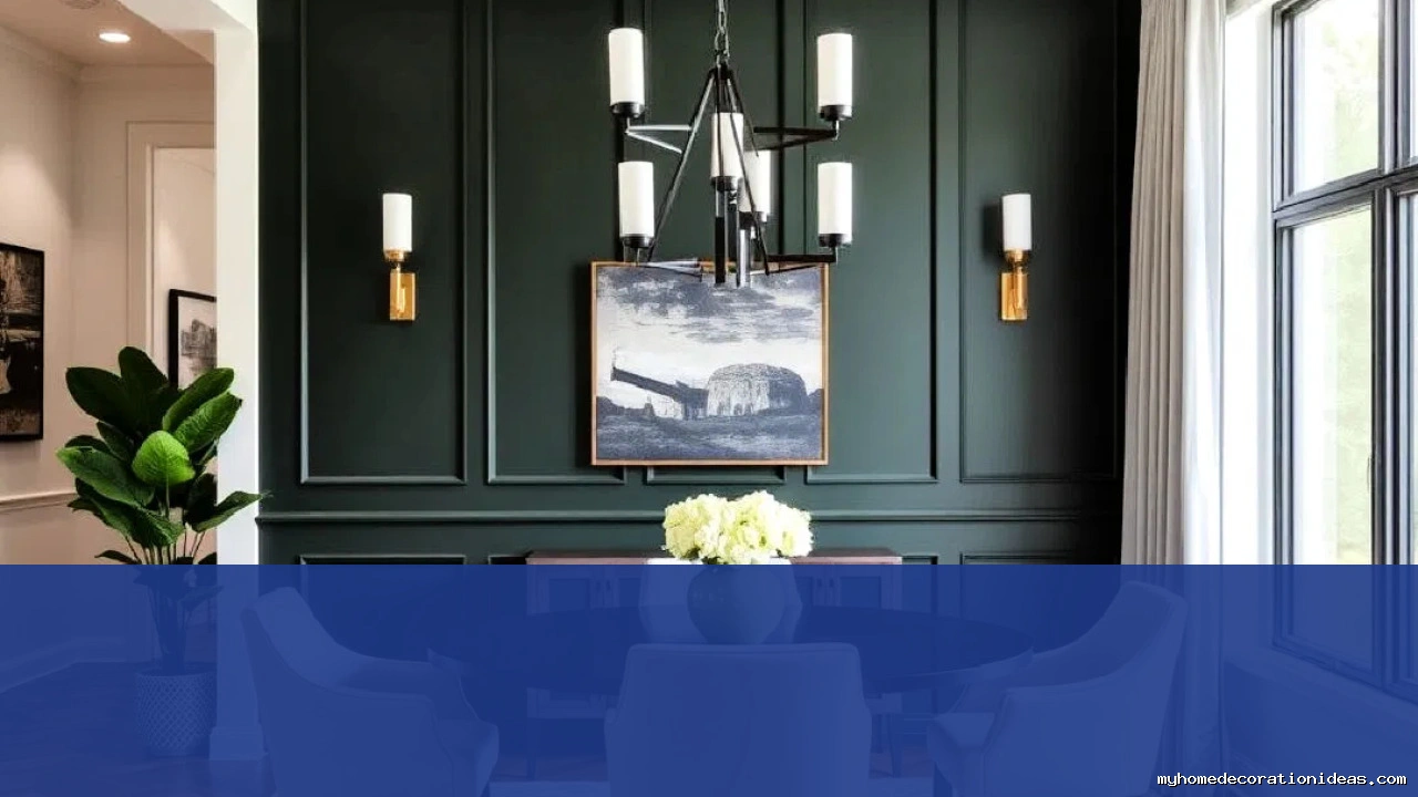 Matte Dark Green Accent Wall