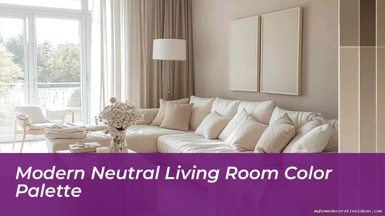 Modern Neutral Living Room Color Palette