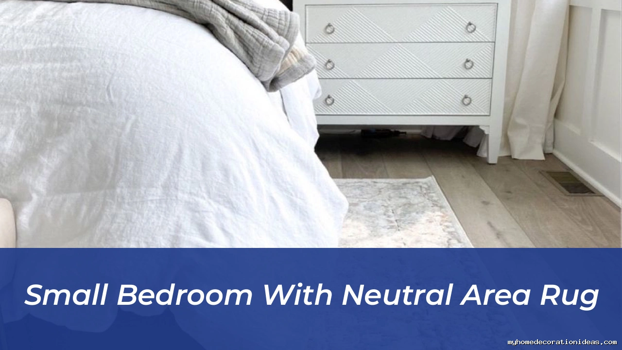 Small Bedroom With Neutral Area Rug